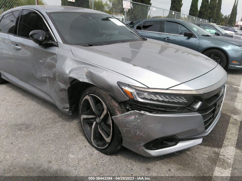 2021 HONDA ACCORD SEDAN SPORT - 1HGCV1F39MA103506
