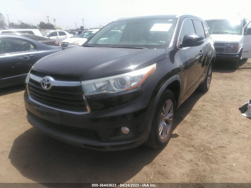 2015 TOYOTA HIGHLANDER XLE - 5TDKKRFHXFS116798