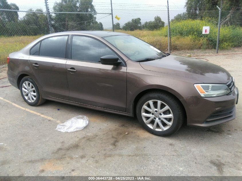 2015 VOLKSWAGEN JETTA SEDAN 1.8T SE - 3VWD17AJXFM422374