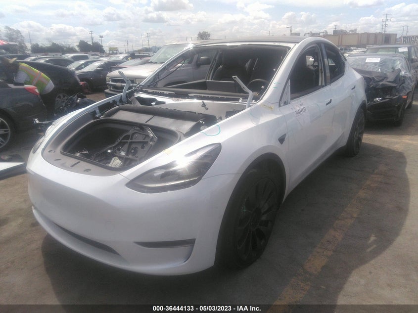 VIN 7SAYGDEF1NF344046 2022 TESLA MODEL Y PERFORMANCE