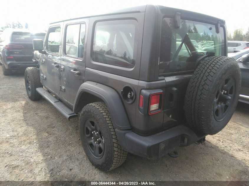2018 JEEP WRANGLER UNLIMITED SPORT - 1C4HJXDN2JW300488