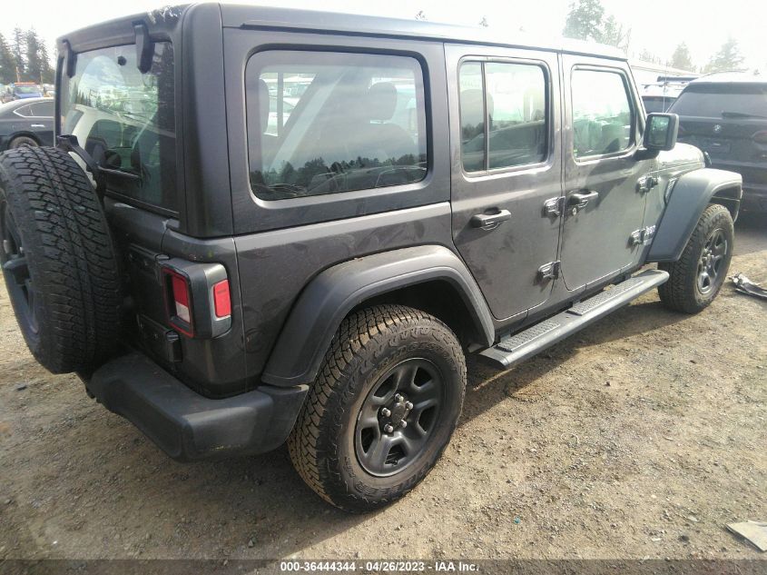 2018 JEEP WRANGLER UNLIMITED SPORT - 1C4HJXDN2JW300488