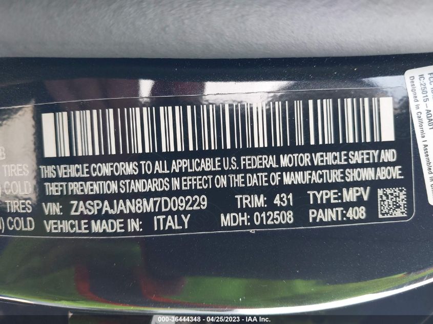 2021 ALFA ROMEO STELVIO - ZASPAJAN8M7D09229