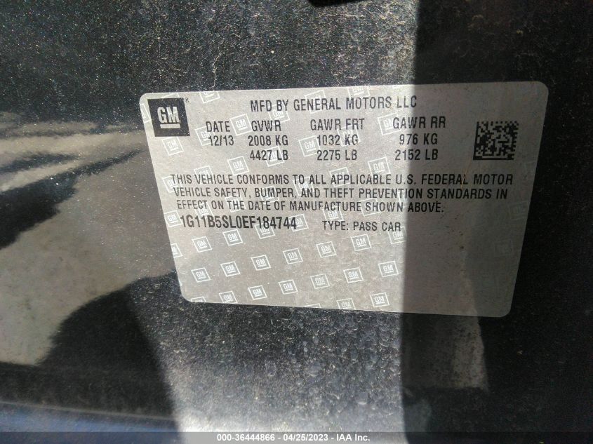 2014 CHEVROLET MALIBU LS - 1G11B5SL0EF184744