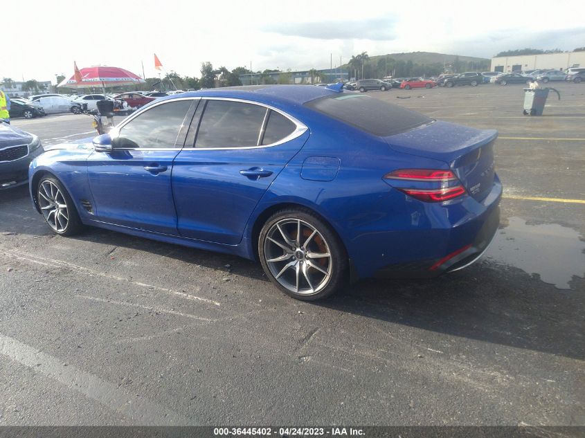 2022 GENESIS G70 2.0T - KMTG34TA3NU093129