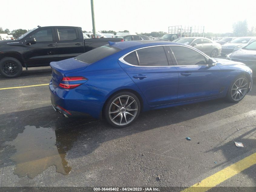 2022 GENESIS G70 2.0T - KMTG34TA3NU093129