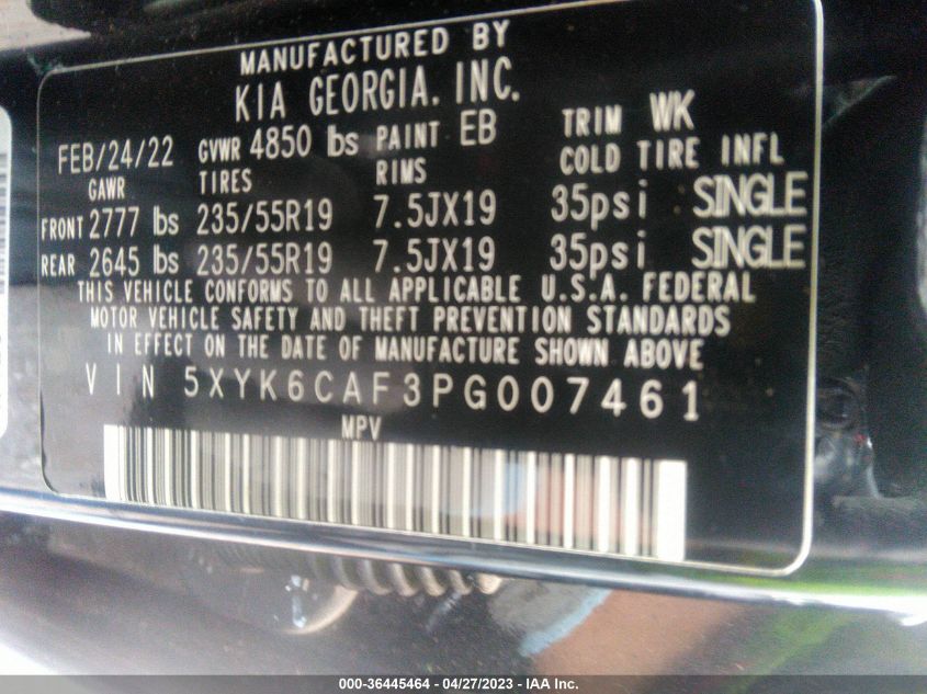 2023 KIA SPORTAGE X-LINE - 5XYK6CAF3PG007461