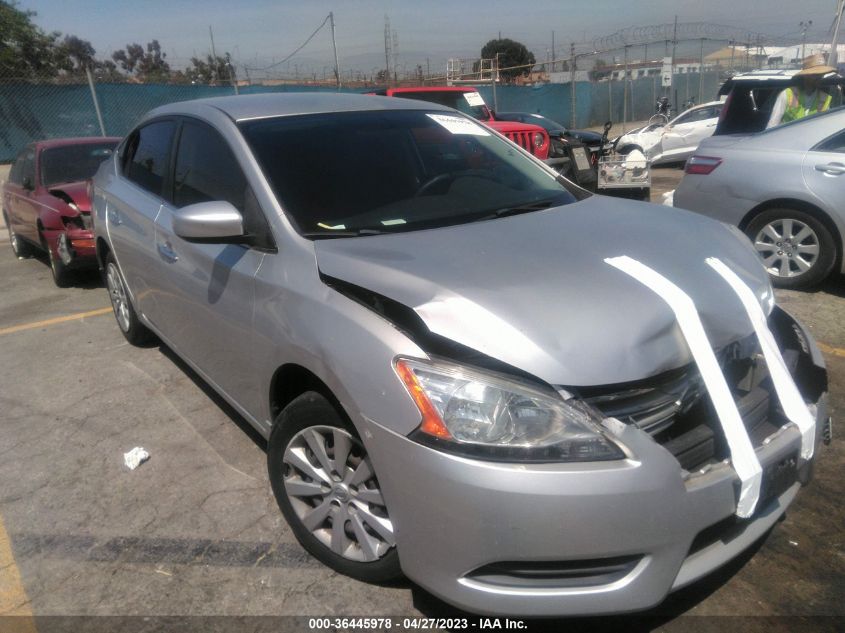 2015 NISSAN SENTRA S - 3N1AB7AP5FY330124