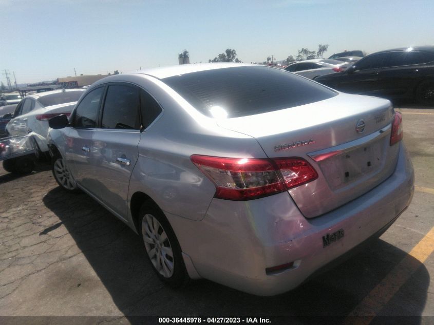 2015 NISSAN SENTRA S - 3N1AB7AP5FY330124