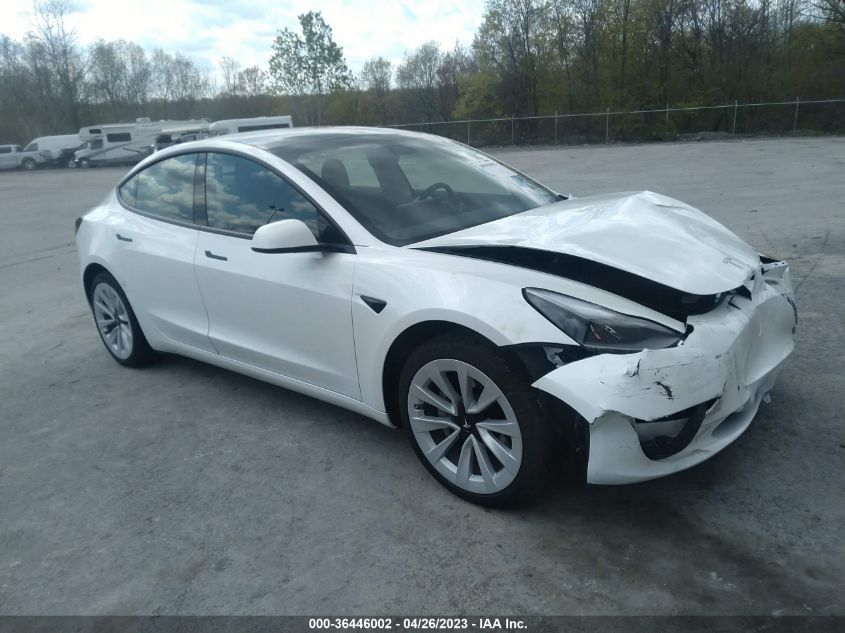 2022 TESLA MODEL 3 LONG RANGE - 5YJ3E1EB5NF343877