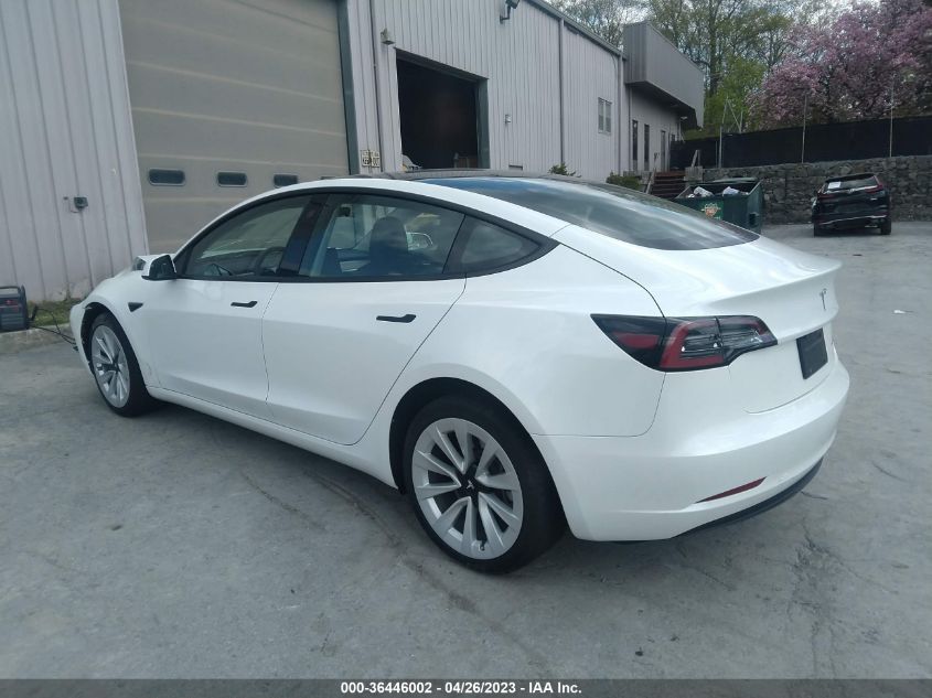 2022 TESLA MODEL 3 LONG RANGE - 5YJ3E1EB5NF343877