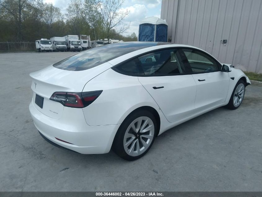 2022 TESLA MODEL 3 LONG RANGE - 5YJ3E1EB5NF343877