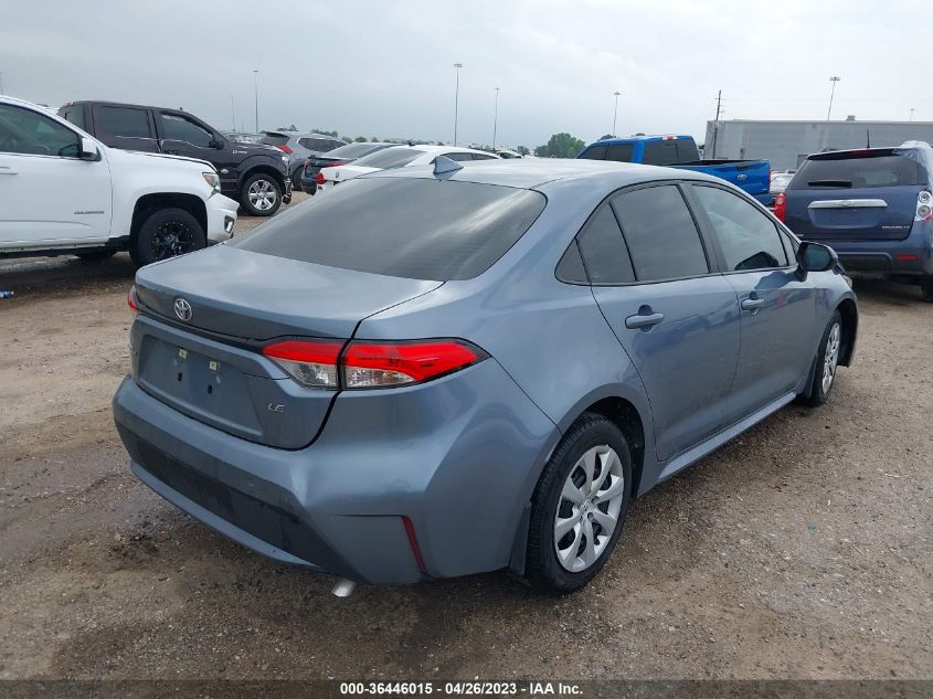 2022 TOYOTA COROLLA LE - 5YFEPMAE9NP345009