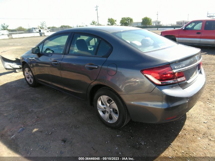 2013 HONDA CIVIC SDN LX - 2HGFB2F50DH520883