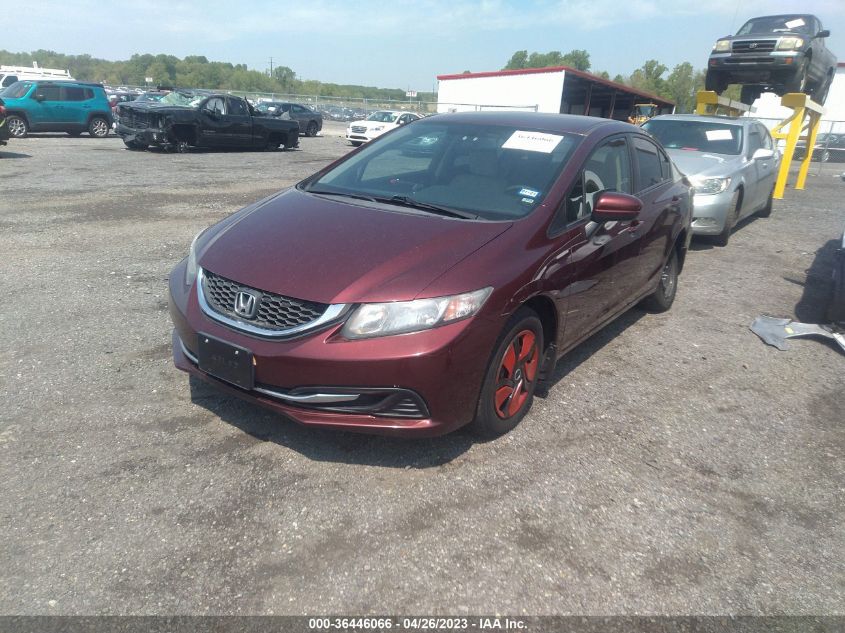 2014 HONDA CIVIC SEDAN LX - 19XFB2F54EE056279