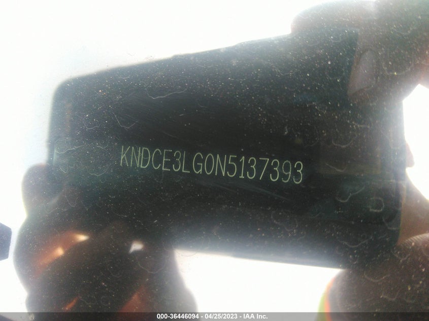 VIN KNDCE3LG0N5137393 2022 KIA NIRO EV EX PREMIUM