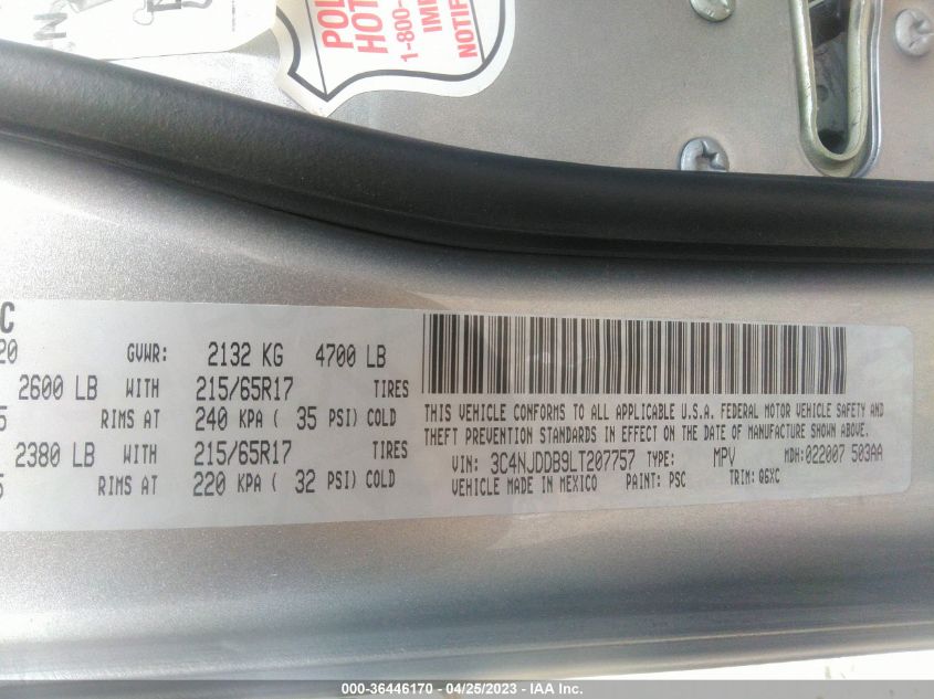 2020 JEEP COMPASS TRAILHAWK - 3C4NJDDB9LT207757