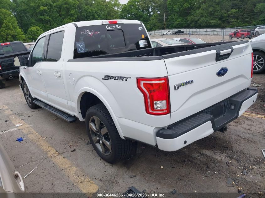 2017 FORD F-150 XL/XLT/LARIAT - 1FTEW1CF2HFB17985