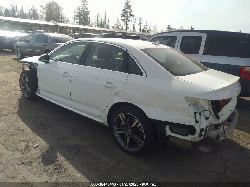 2018 AUDI A4 PREMIUM PLUS - WAUENAF41JA153423