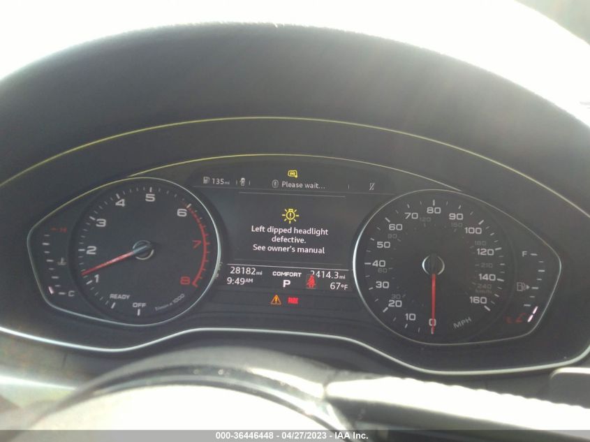 2018 AUDI A4 PREMIUM PLUS - WAUENAF41JA153423