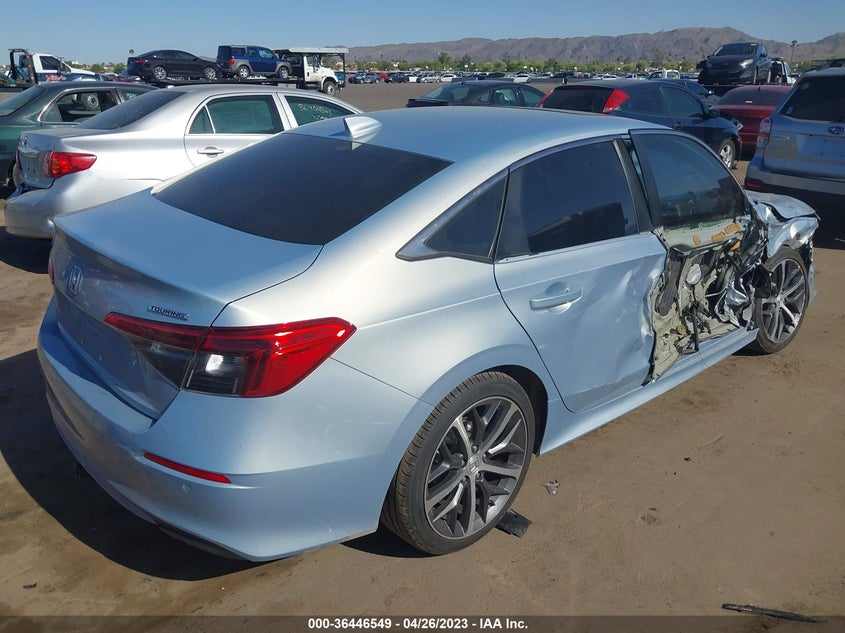 VIN 2HGFE1F91NH303199 2022 HONDA CIVIC SEDAN TOURING