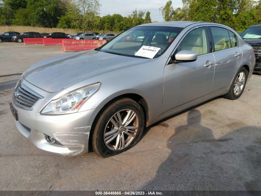 2013 INFINITI G37 SEDAN X JN1CV6AR6DM770509