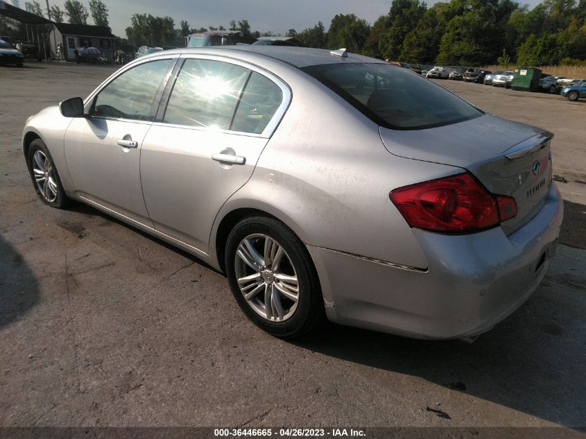 2013 INFINITI G37 SEDAN X JN1CV6AR6DM770509