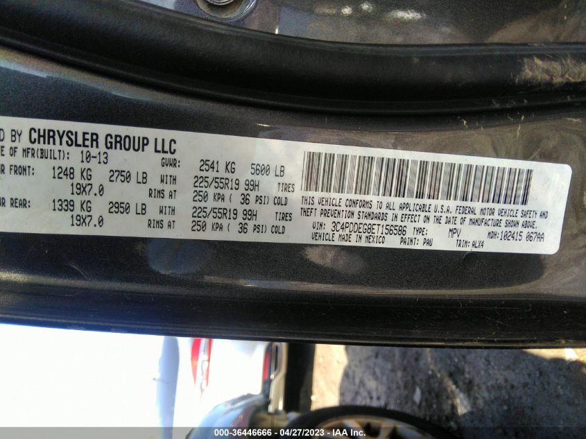 2014 DODGE JOURNEY R/T - 3C4PDDEG8ET156586