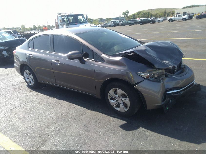 2015 HONDA CIVIC SEDAN LX - 19XFB2F53FE113850