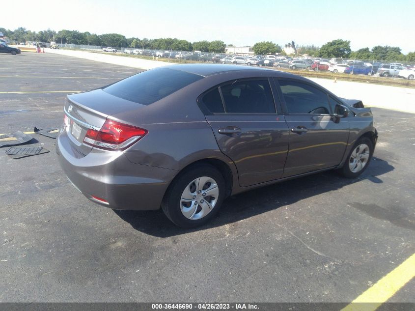 2015 HONDA CIVIC SEDAN LX - 19XFB2F53FE113850
