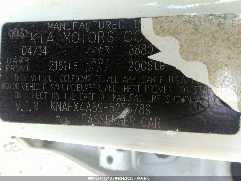2015 KIA FORTE LX - KNAFX4A69F5256789