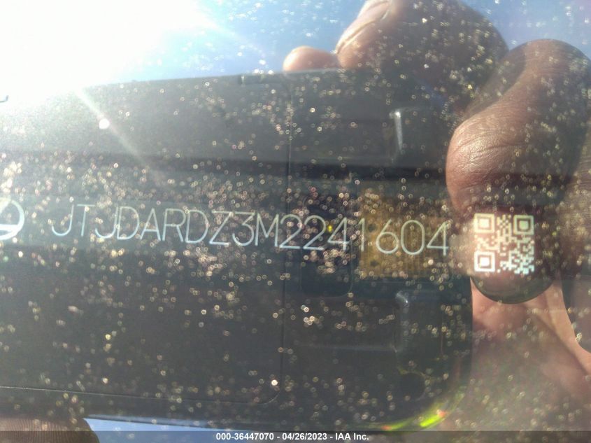 2021 LEXUS NX NX 300 - JTJDARDZ3M2241604