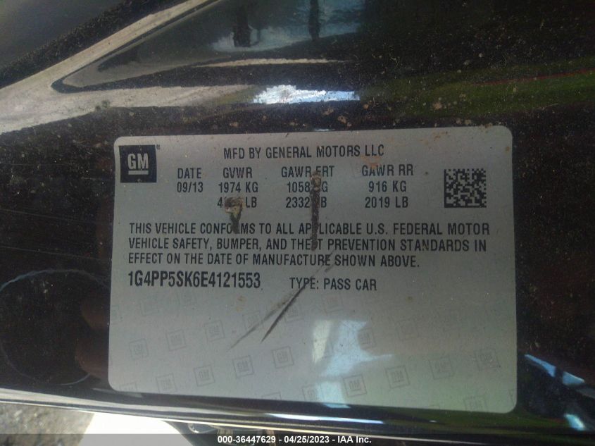 2014 BUICK VERANO - 1G4PP5SK6E4121553