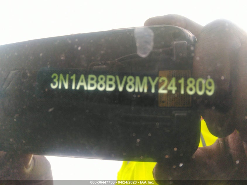 VIN 3N1AB8BV8MY241809 2021 NISSAN SENTRA S