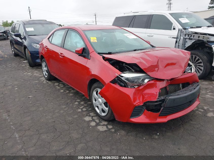 2014 TOYOTA COROLLA L/LE/S/S PLUS/LE PLUS - 5YFBURHE0EP169935