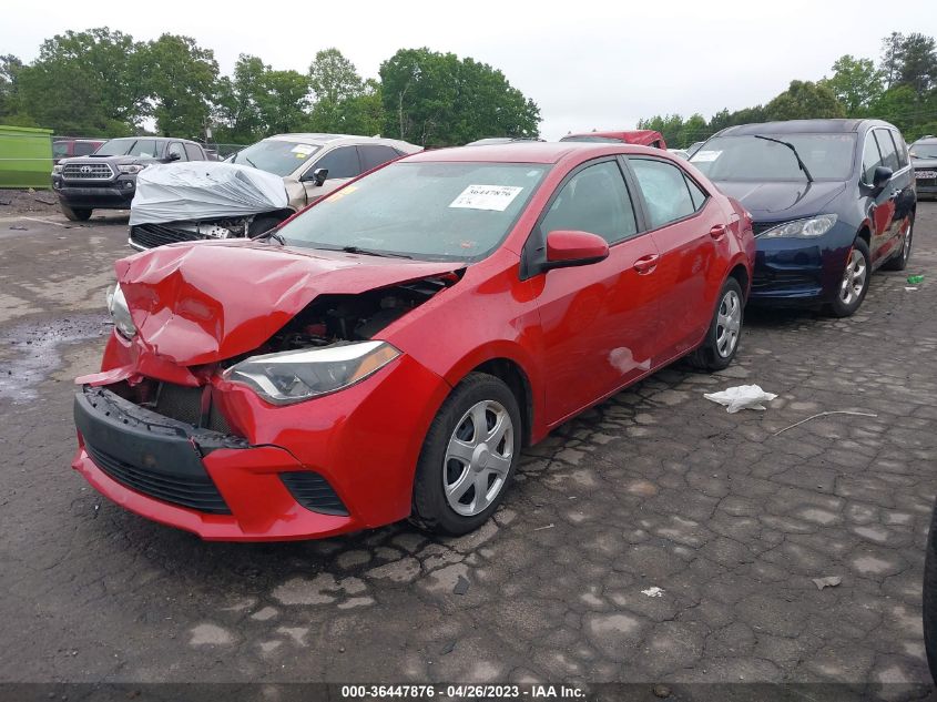 2014 TOYOTA COROLLA L/LE/S/S PLUS/LE PLUS - 5YFBURHE0EP169935