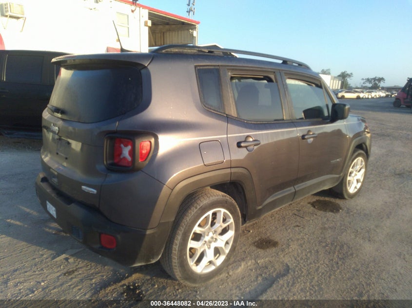VIN ZACCJABB3JPH47828 2018 JEEP RENEGADE LATITUDE