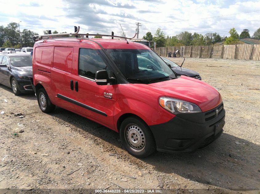 2016 RAM PROMASTER CITY CARGO VAN TRADESMAN - ZFBERFAT5G6B02642