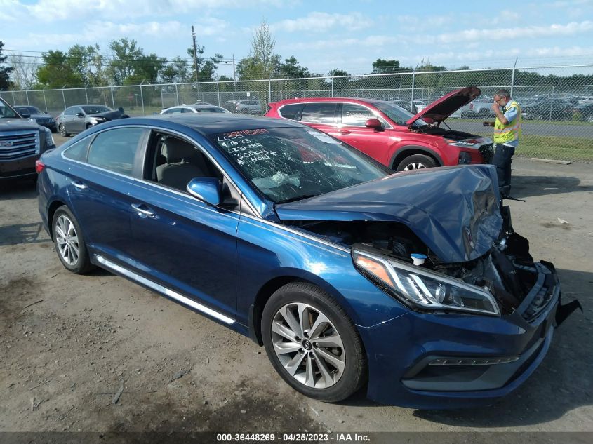 2016 HYUNDAI SONATA 2.4L SPORT - 5NPE34AF3GH327903