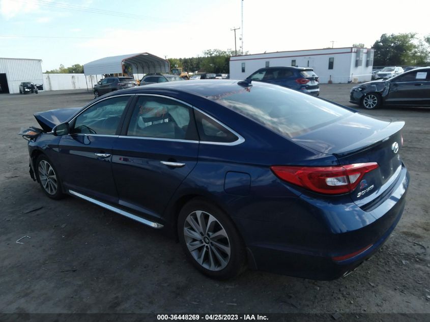 2016 HYUNDAI SONATA 2.4L SPORT - 5NPE34AF3GH327903