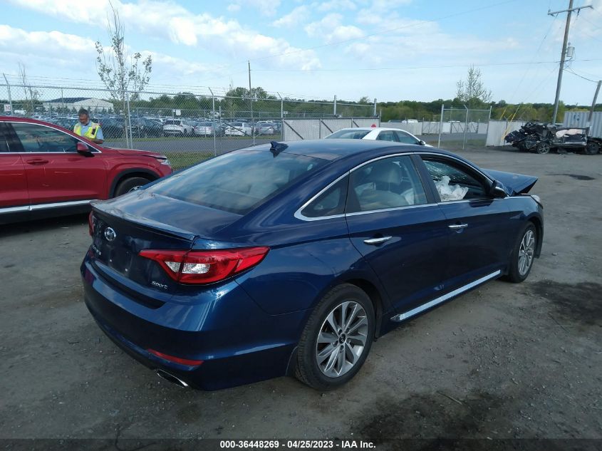 2016 HYUNDAI SONATA 2.4L SPORT - 5NPE34AF3GH327903