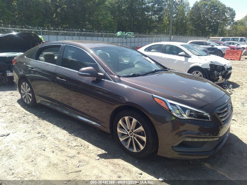 2015 HYUNDAI SONATA 2.4L SPORT - 5NPE34AF0FH067488