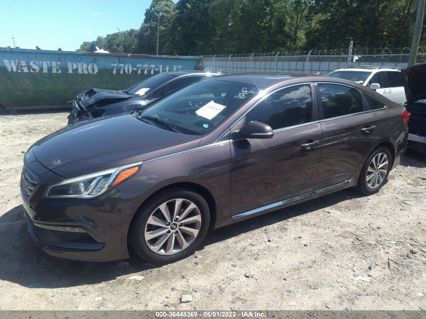 2015 HYUNDAI SONATA 2.4L SPORT - 5NPE34AF0FH067488