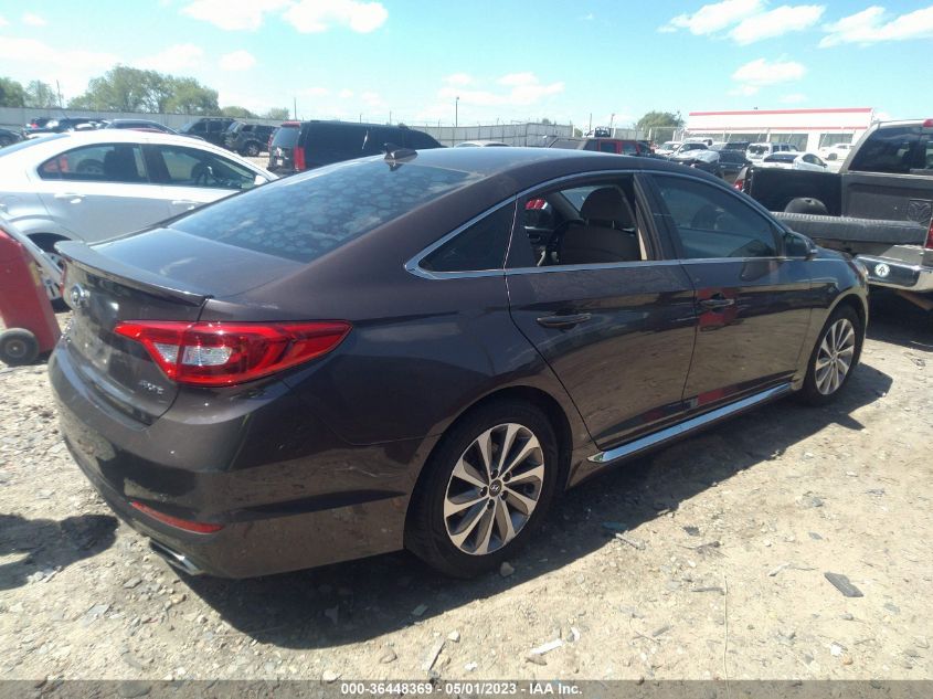 2015 HYUNDAI SONATA 2.4L SPORT - 5NPE34AF0FH067488