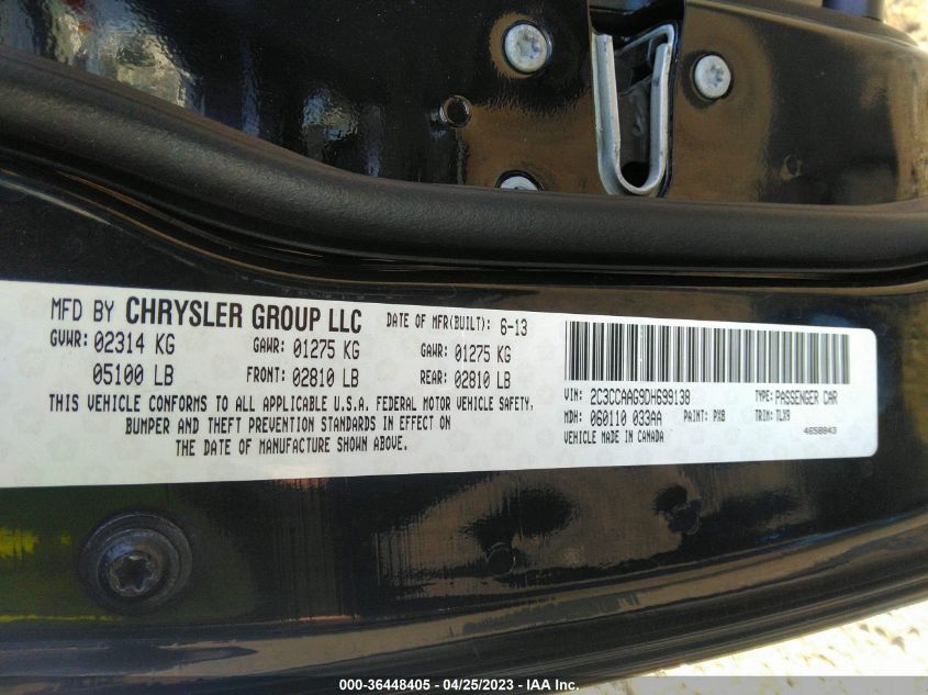 2013 CHRYSLER 300 - 2C3CCAAG9DH699138