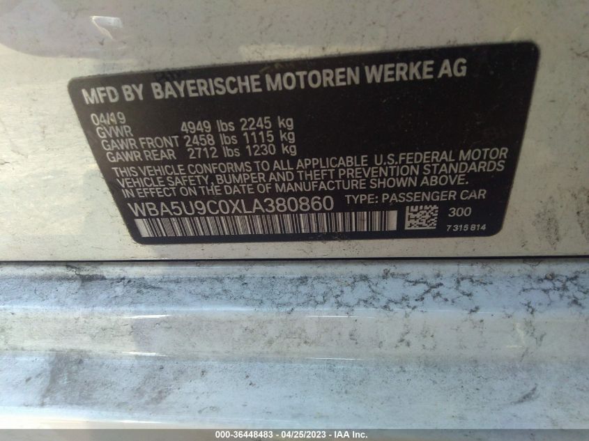 2020 BMW 3 SERIES M340I XDRIVE - WBA5U9C0XLA380860