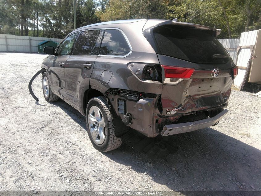 2017 TOYOTA HIGHLANDER LIMITED - 5TDYZRFH9HS234723