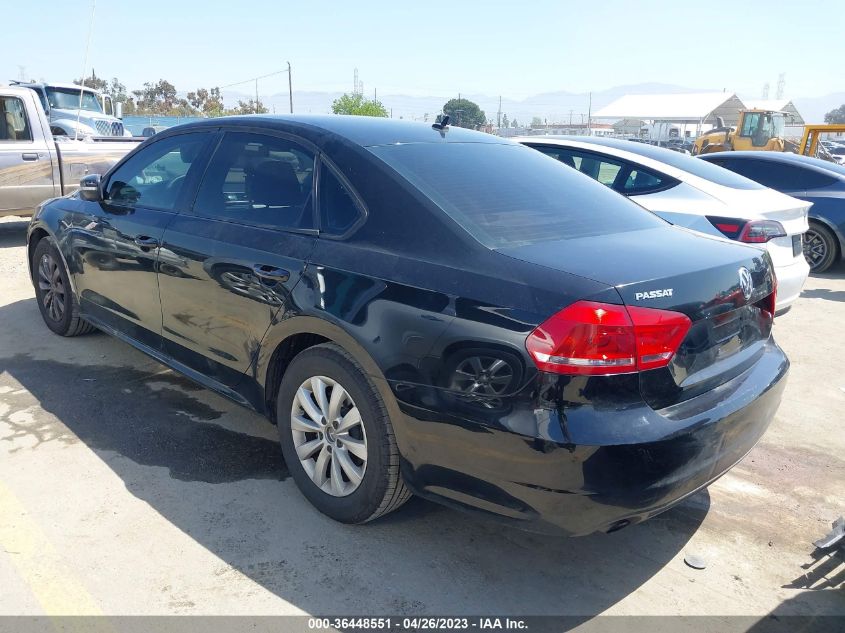 2013 VOLKSWAGEN PASSAT S W/APPEARANCE - 1VWAP7A33DC020536