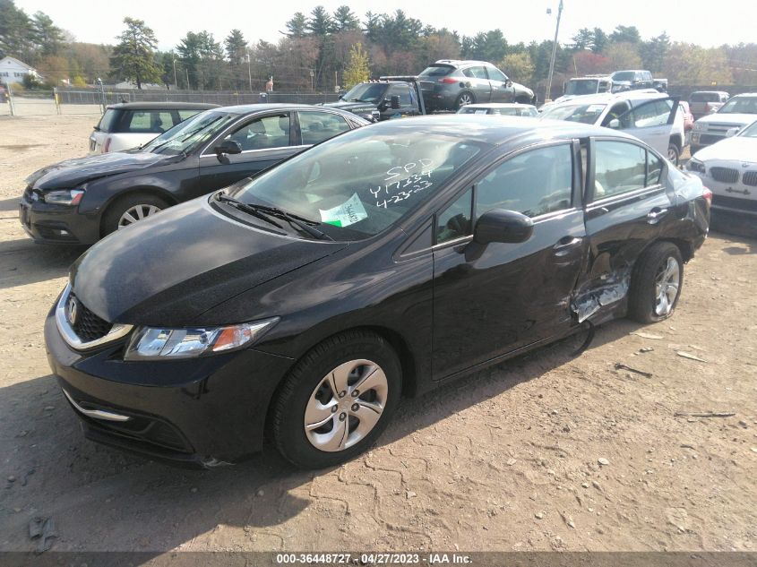 2015 HONDA CIVIC SEDAN LX - 19XFB2F50FE283776