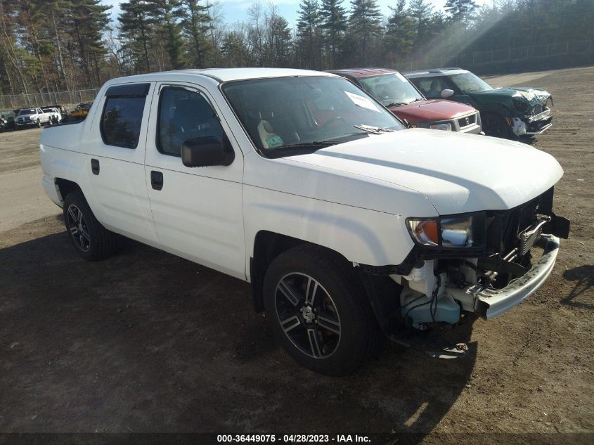 2014 HONDA RIDGELINE SPORT - 5FPYK1F72EB006728